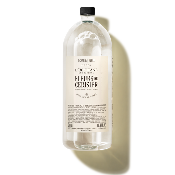 Fleurs de Cerisier perfumed shower gel refill